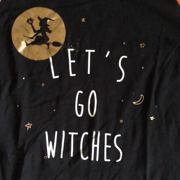 NWT JOE BOXER Let’s Go Witches Halloween graphic baseball tee-shirt - Picture 3 of 9